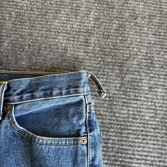 Levis 550 Relaxed Fit Tapered Leg Blue Denim Jeans Mens 34x30 Medium Wash - Picture 3 of 8